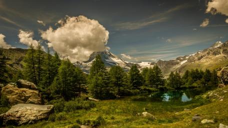 Summer mountain wallpaper