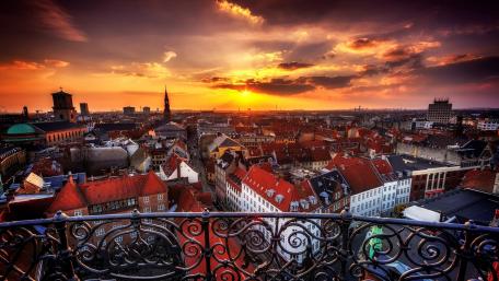 Copenhagen skyline wallpaper
