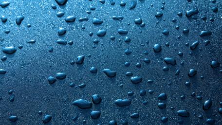 Bluish waterdrops wallpaper