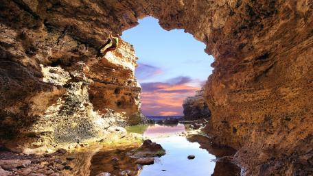 Seaside Cave wallpaper