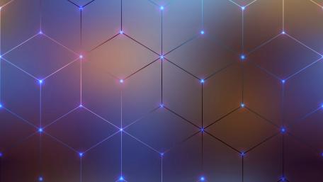 Glowing Geometric Elegance wallpaper