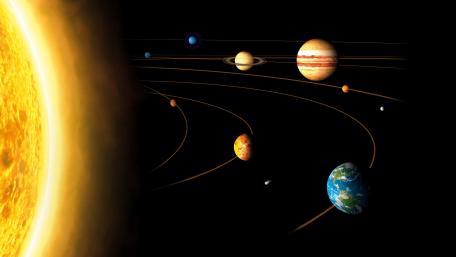 Planetary system wallpaper