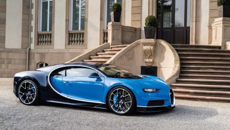 Blue Bugatti Chiron wallpaper