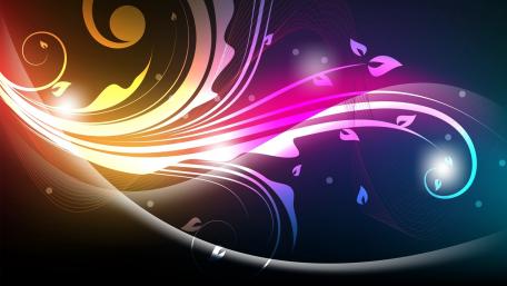 Neon Dreams Abstract Symphony wallpaper