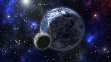 Cosmic Dance of Planets and Stars wallpaper
