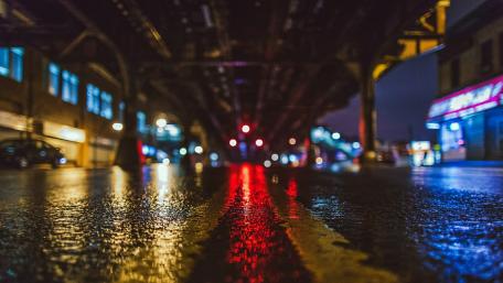 City lights at night wallpaper