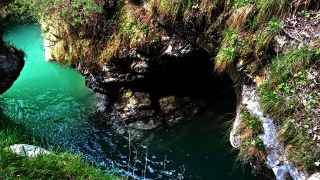 Lake cave wallpaper