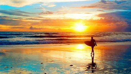 Surfer's Paradise at Sunset wallpaper