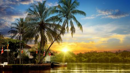 Sunset in Sri Lanka wallpaper