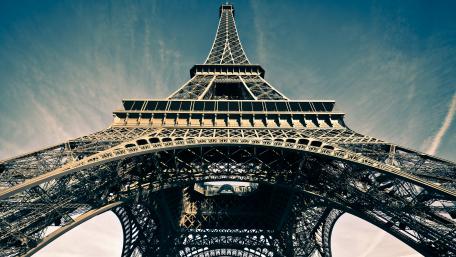 Eiffel Tower low angle view wallpaper