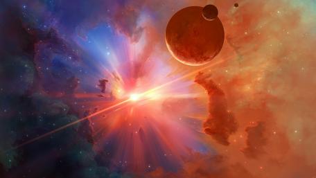 Cosmic Radiance and Planetary Majesty wallpaper