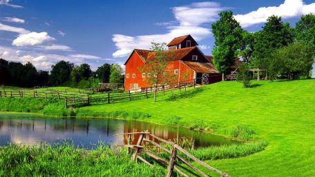 Farmhouse in Vermont wallpaper