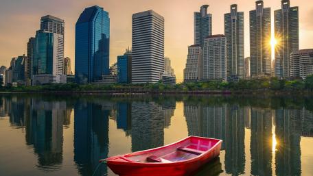 Red boat wallpaper