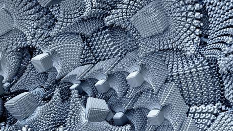 3D silver abstract artwork wallpaper