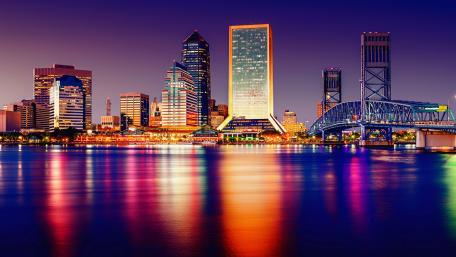 Jacksonville at night wallpaper