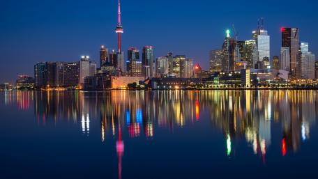 Toronto at night wallpaper