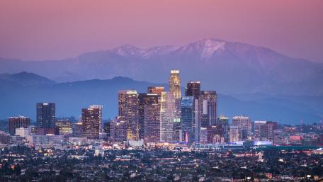 Skyscarpers of Los Angeles wallpaper