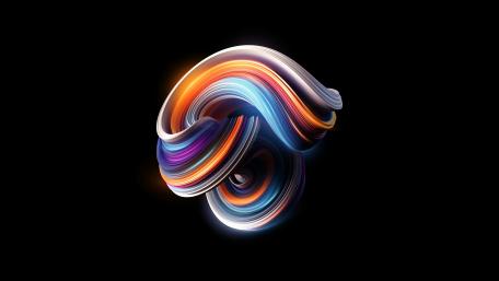 Colorful curves wallpaper