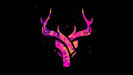 Deer abstract artwork wallpaper