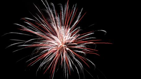 Vibrant Fireworks Lighting Up the Night Sky wallpaper
