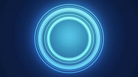 Blue glowing circles wallpaper