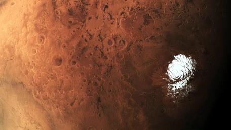South pole of Mars wallpaper