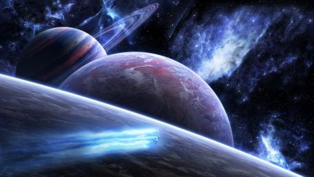 Universe space art wallpaper