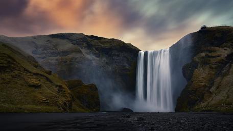 Skógafoss waterfall wallpaper