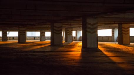 Sunlight in the parking lot wallpaper