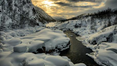 Icy creek wallpaper