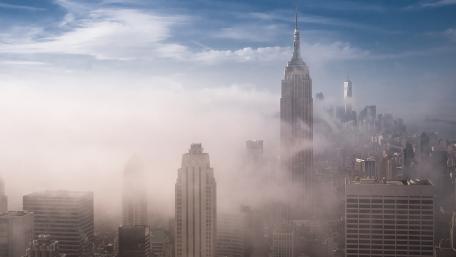 Empire State Building Art Deco skyscraper wallpaper