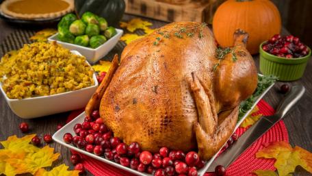 Thanksgiving dinner wallpaper