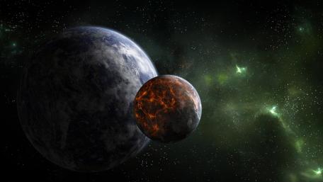 Green nebula wallpaper