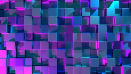 3D Glowing cubes wallpaper