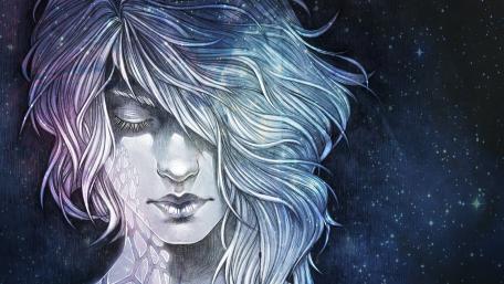 Space girl wallpaper