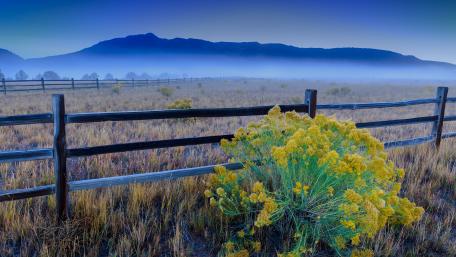 Serene Highland Landscape at Dawn wallpaper
