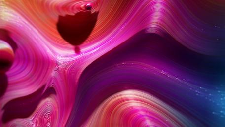Vibrant Waves of Color Flowing Together wallpaper