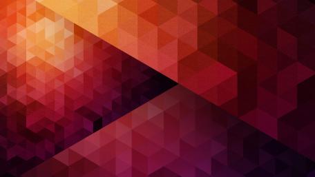 Dynamic Geometric Red and Orange Patterns wallpaper
