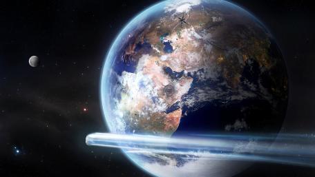 Celestial Wonders from Earth’s Perspective wallpaper