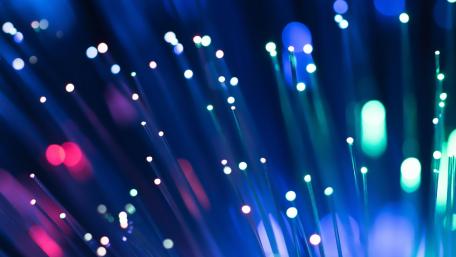 Vibrant Optical Fibers Illuminating Technology wallpaper