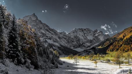 Early snow wallpaper