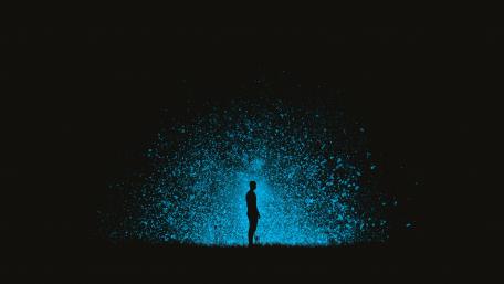 Human silhouette wallpaper