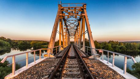 Railway bridge wallpaper
