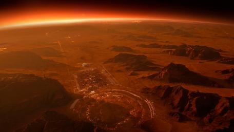 Ethereal Horizons of a Fantasy Planet wallpaper
