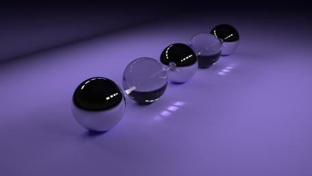 Purple Spheres of Translucent Elegance wallpaper