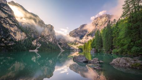 Lake Prags (South Tyrol, Italy) wallpaper