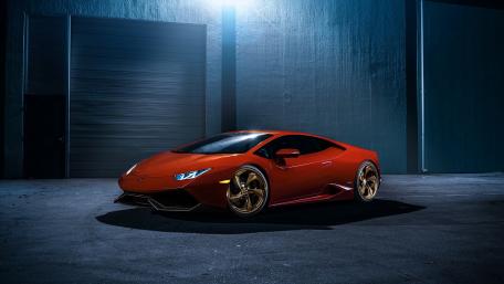 Bold Elegance of a Red Supercar wallpaper