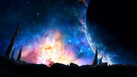 Mystical Night on an Alien World wallpaper