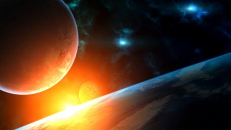 Eternal Cosmos: Celestial Bodies in Harmony wallpaper