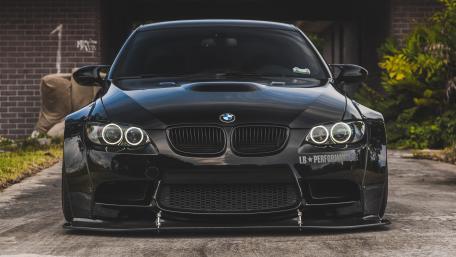 Gleaming Black BMW Powerhouse wallpaper